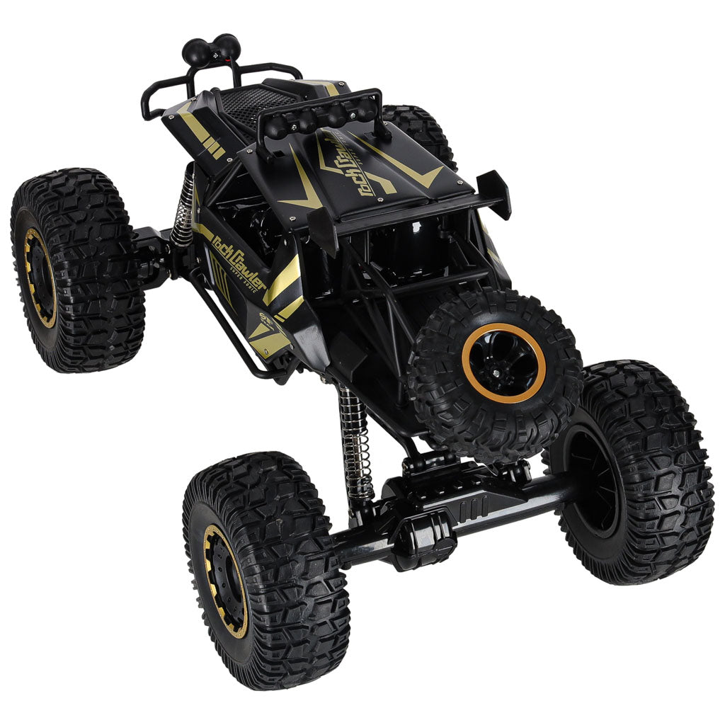 Radijo bangomis valdomas automobilis 2,4 GHz 1:8, 51 cm, metalinis, juodas