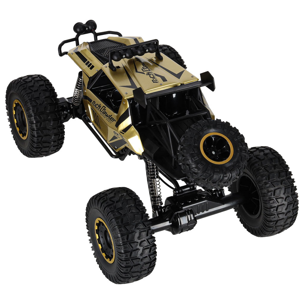 Radio bangomis valdomas automobilis 2,4 GHz, 1:8, 51 cm, metalinis, auksinis