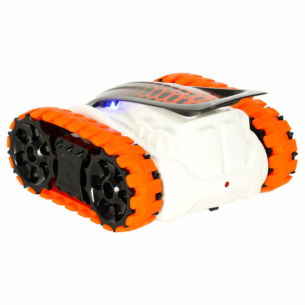 Nuotoliniu būdu valdomas vikšrinis automobilis REVOLT TG1006 High-Performance Track Racer, 2.4GHz, su LED, skirtas bekelei, raudonas, veikimo nuotolis iki 40 m