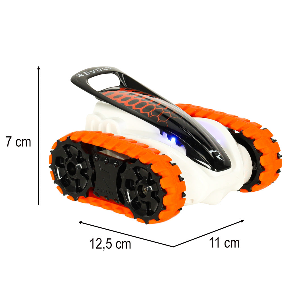 Nuotoliniu būdu valdomas vikšrinis automobilis REVOLT TG1006 High-Performance Track Racer, 2.4GHz, su LED, skirtas bekelei, raudonas, veikimo nuotolis iki 40 m