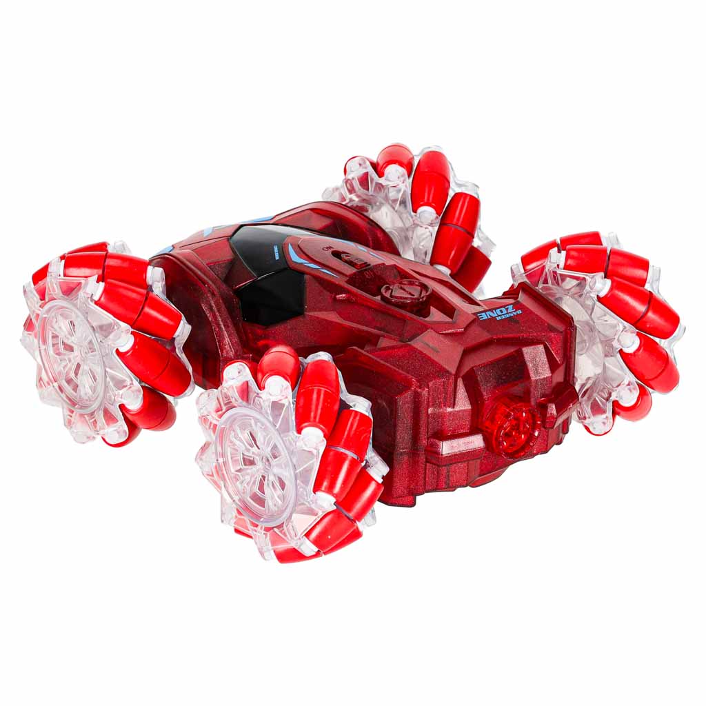 REVOLT Slydz Vapor Racer 360 nuotoliniu būdu valdomas drift visureigis su dūmų efektais, raudonas