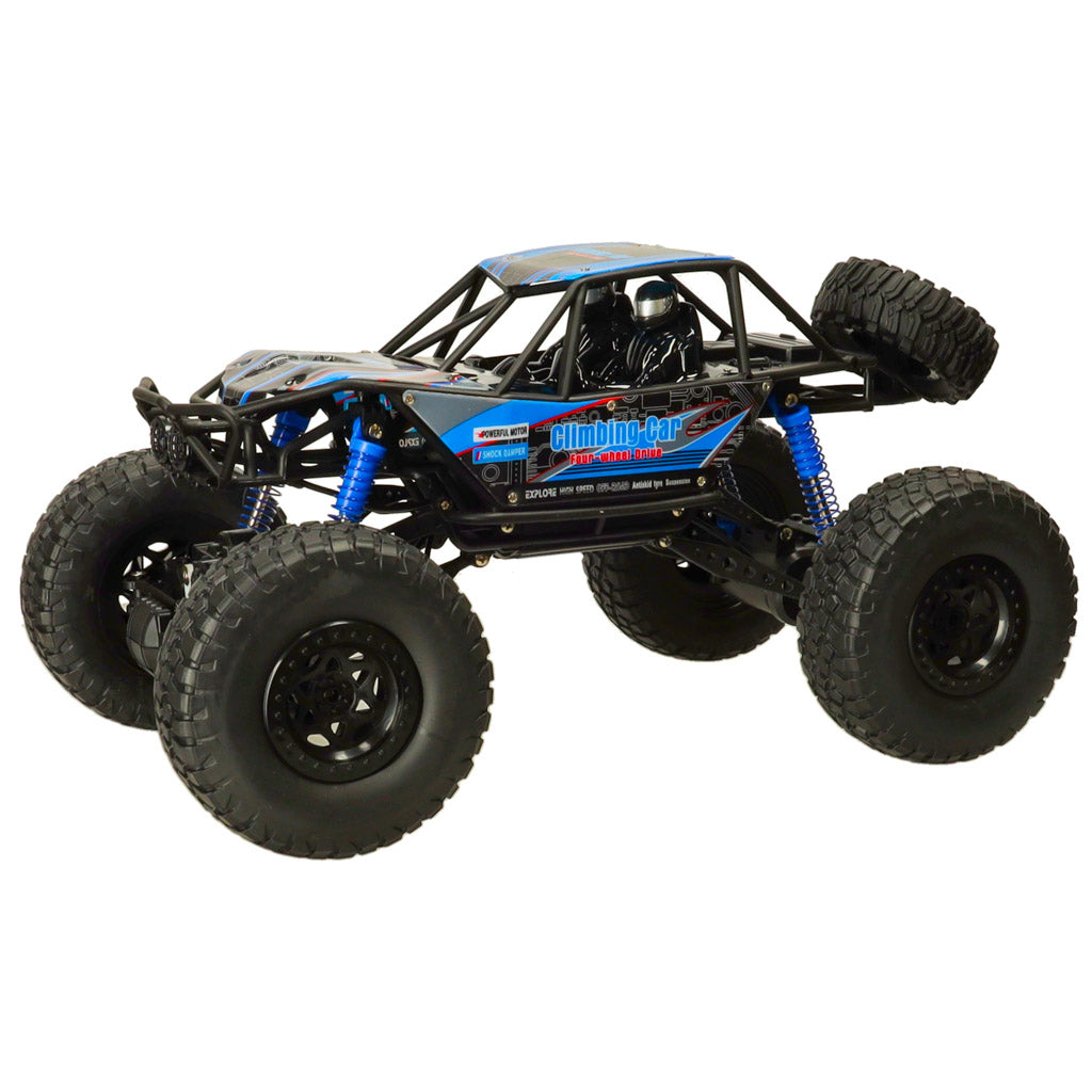 RC Crawler visureigis 1:10 4WD 48cm mėlynas radijo bangomis valdomas
