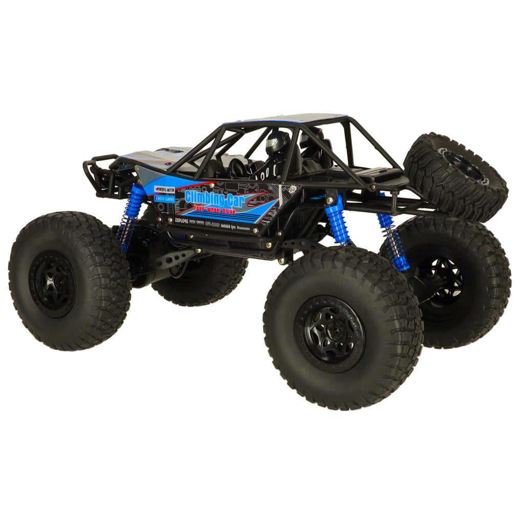 RC Crawler visureigis 1:10 4WD 48cm mėlynas radijo bangomis valdomas