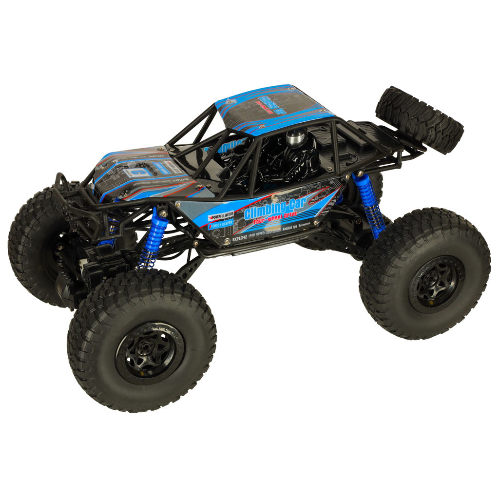 RC Crawler visureigis 1:10 4WD 48cm mėlynas radijo bangomis valdomas