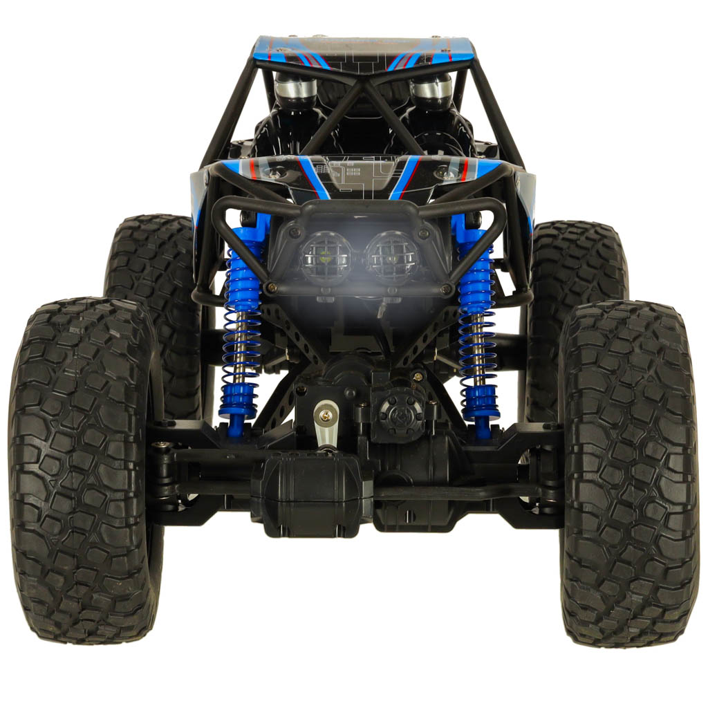 RC Crawler visureigis 1:10 4WD 48cm mėlynas radijo bangomis valdomas