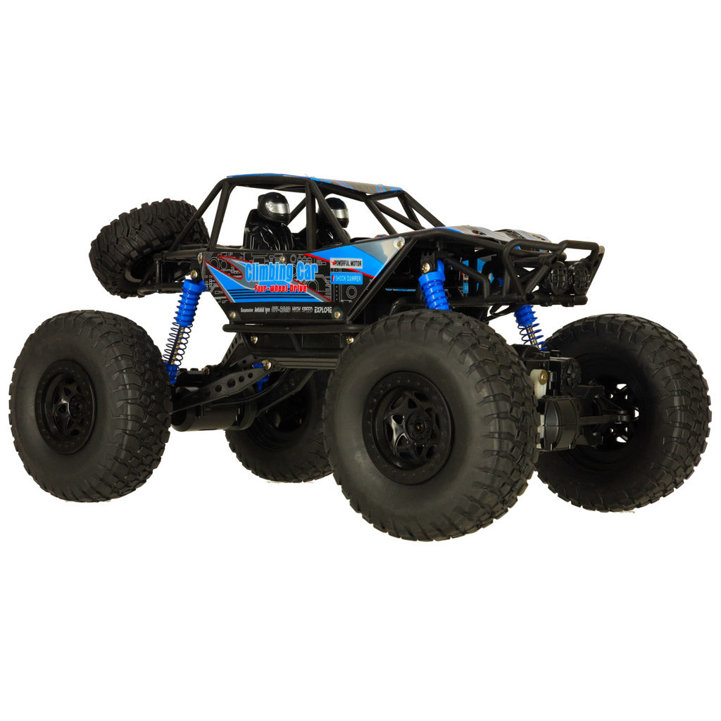 RC Crawler visureigis 1:10 4WD 48cm mėlynas radijo bangomis valdomas