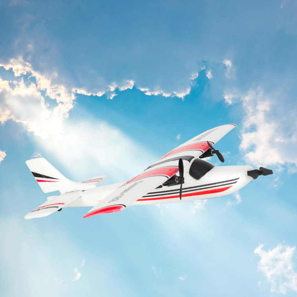 Nuotoliniu būdu valdomas akrobatinis lėktuvas-sklandytuvas Cessna 182, 2,4 GHz
