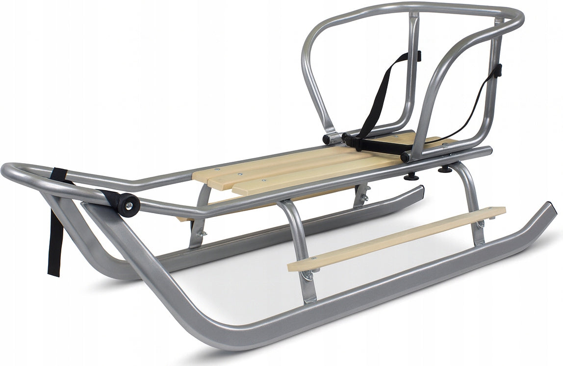 Vaikiškos Rogutės, Sidabrinės, Metalinės, su Nugara ir Kojų Atramomis – vaizdas 5