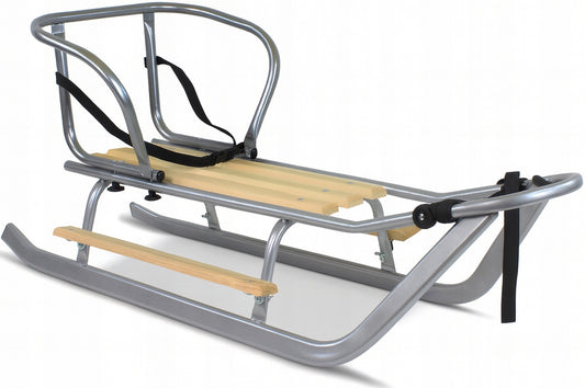 Vaikiškos Rogutės, Sidabrinės, Metalinės, su Nugara ir Kojų Atramomis – pagrindinis vaizdas