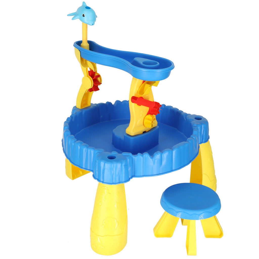 Vandens stalas smėlio ir vandens žaidimams, dviejų lygių, su priedais