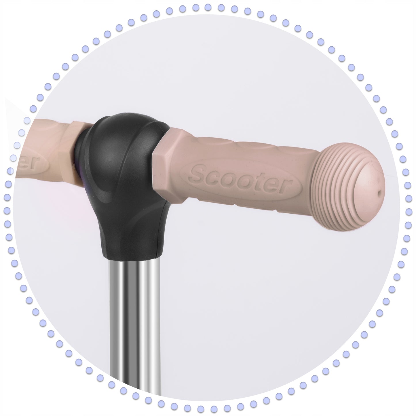 Vaikiškas balansinis triratis-paspirtukas 3in1 Rudas