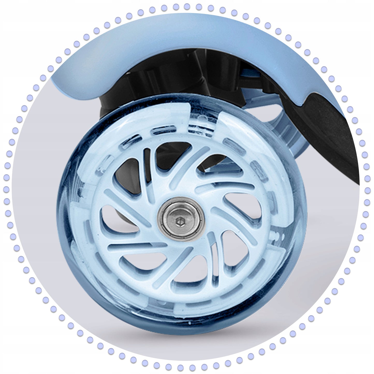 Vaikiškas balansinis triratis-paspirtukas 3in1 mėlynas