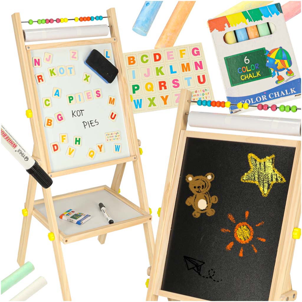 Magnetinė dvipusė lenta su skaičiuotuve ir popieriaus ritinėliu 90cm