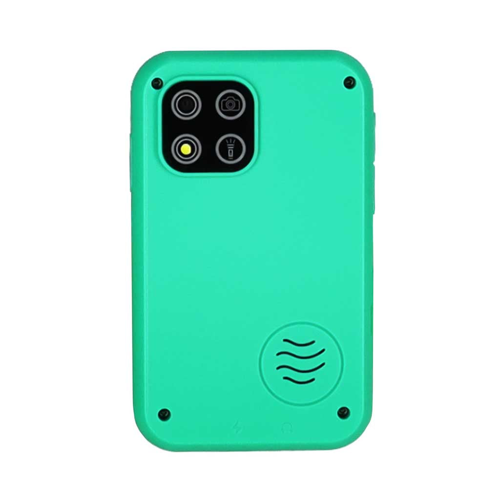 Žaislinis telefonas vaikams su kamera, MP3 ir žaidimais, žalias dinozauras