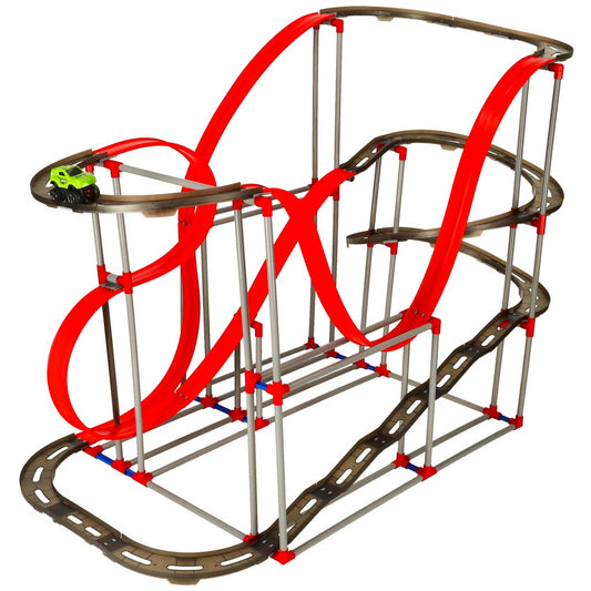 Magnetinė antigravitacinė automobilių trasa 130 cm XXL, 175 dalių