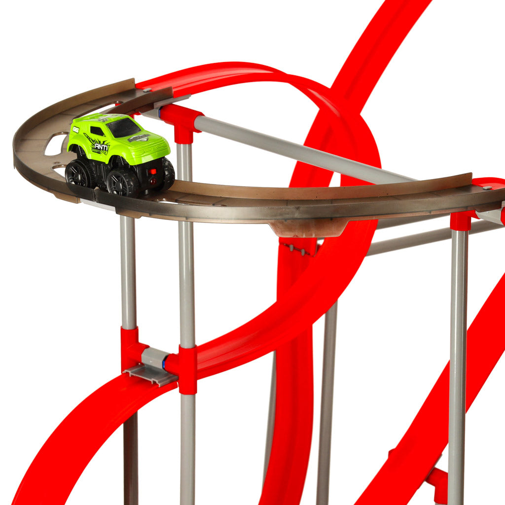 Magnetinė antigravitacinė automobilių trasa 130 cm XXL, 175 dalių