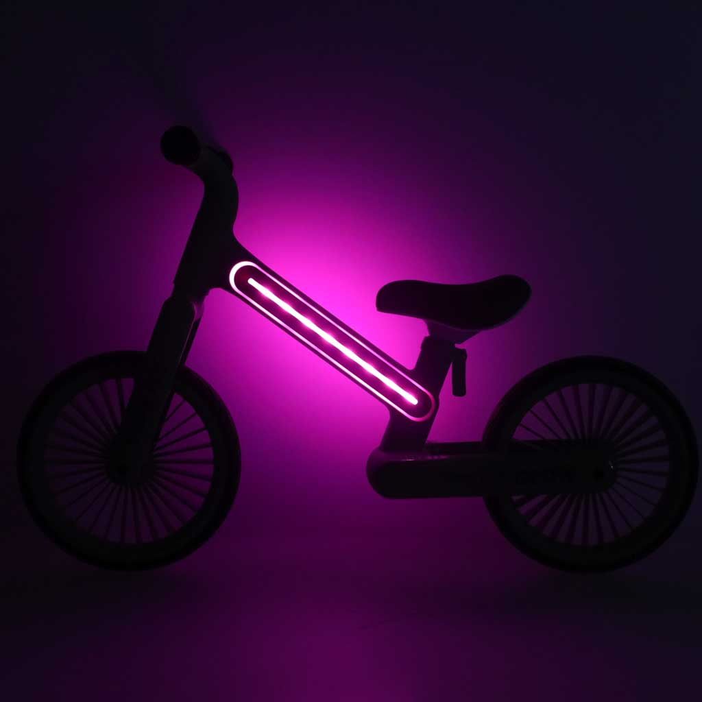 Balansinis dviratukas Trike Fix Glow su LED apšvietimu, rožinis