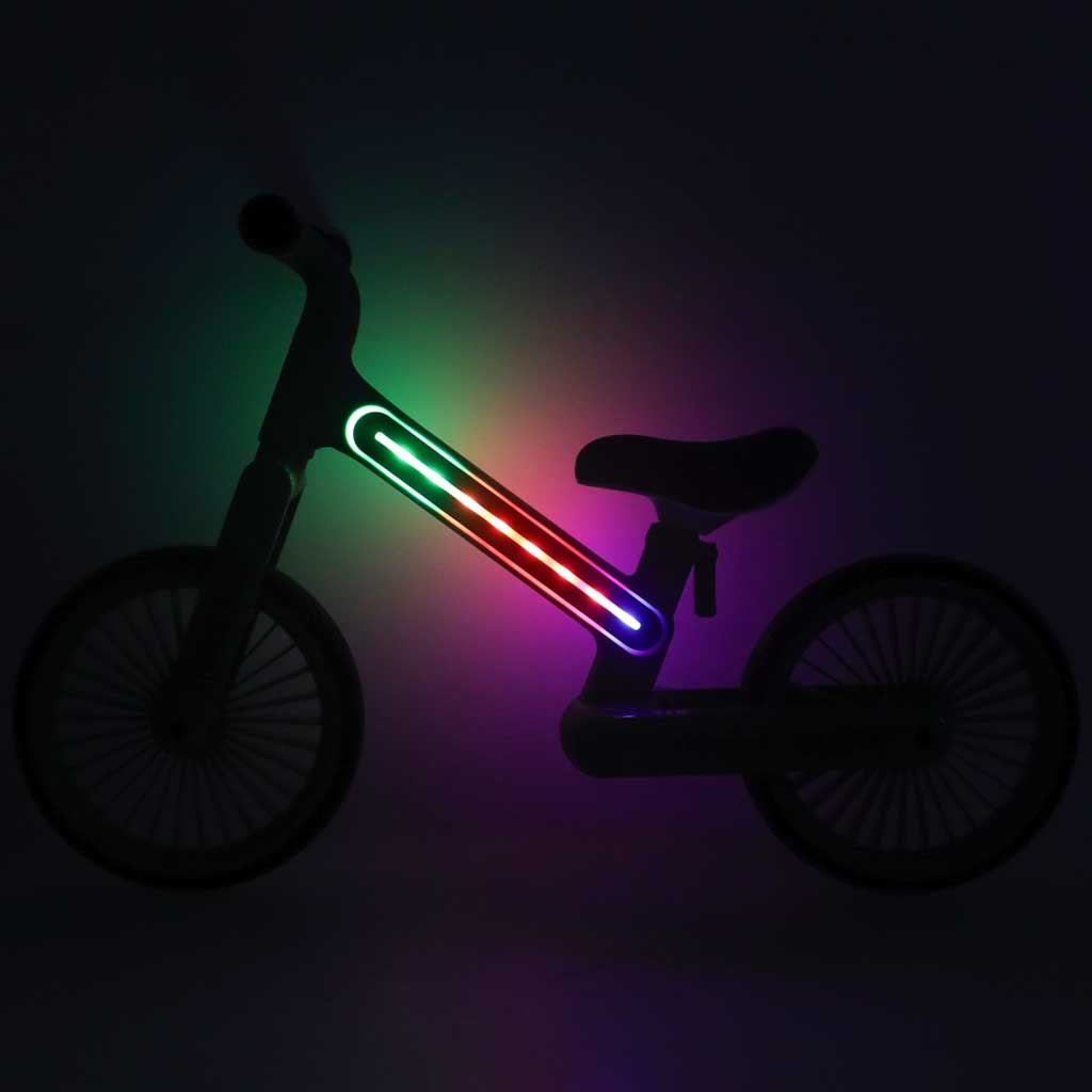 Balansinis dviratukas Trike Fix Glow su LED apšvietimu, rožinis