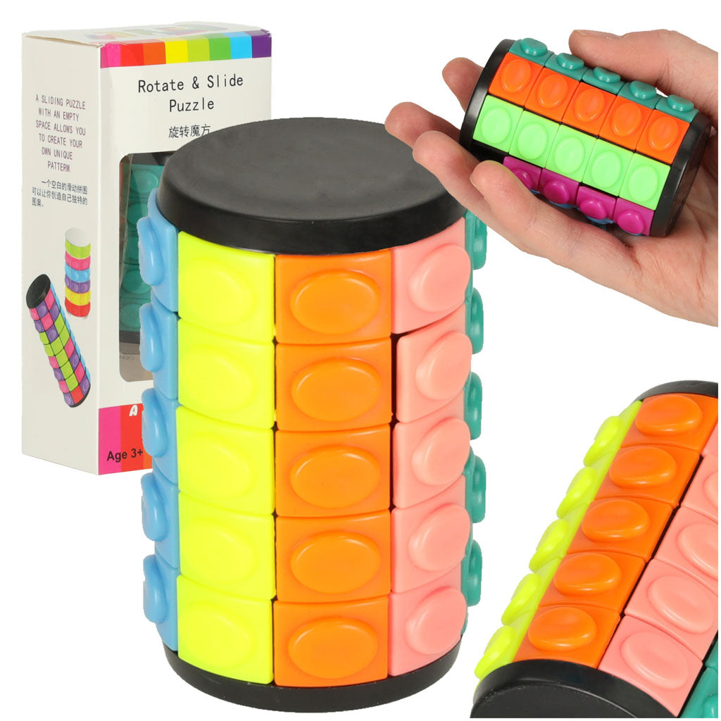 Besisukanti cilindro formos loginė dėlionė su 5 eilėmis – pagrindinis vaizdas