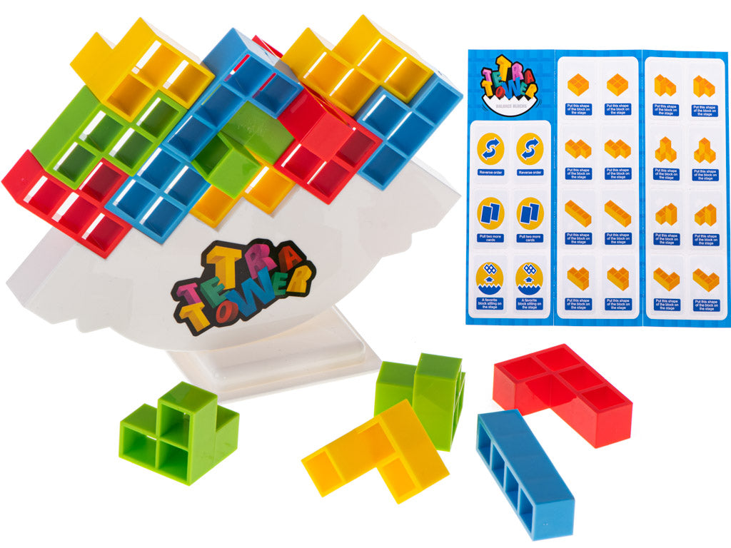 Tetris balansavimo kaladėlių dėlionė – lavinamasis žaidimas šeimai