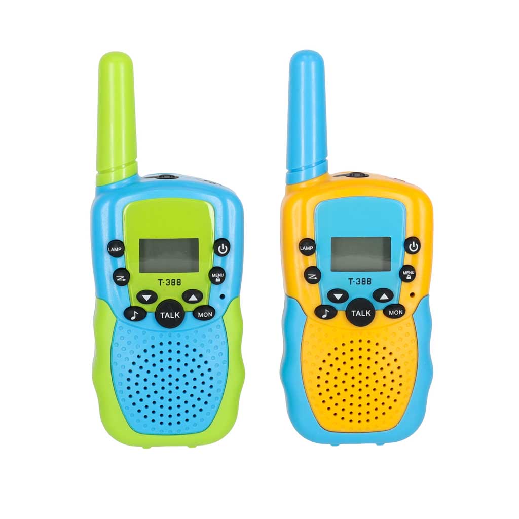 Vaikiškos racijos Walkie Talkie, 2 vnt. komplektas, iki 3 km