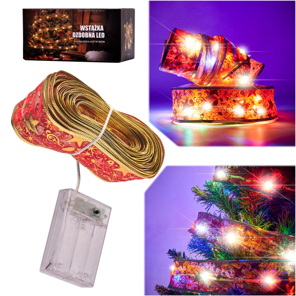 Juosta dekoratyvinė LED juosta 10m 100 LED multikolor – vaizdas 4