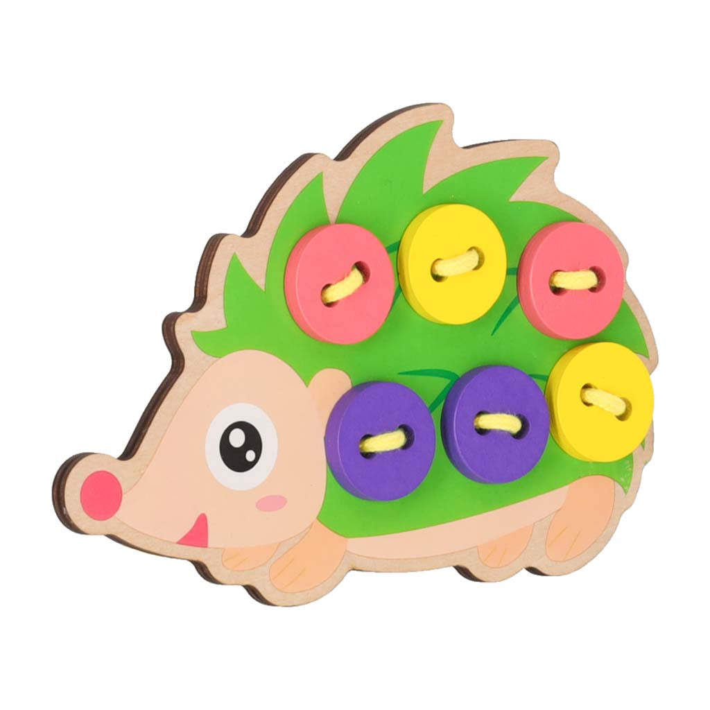 Edukacinis mygtukų siuvimo mokymosi rinkinys ežiukas