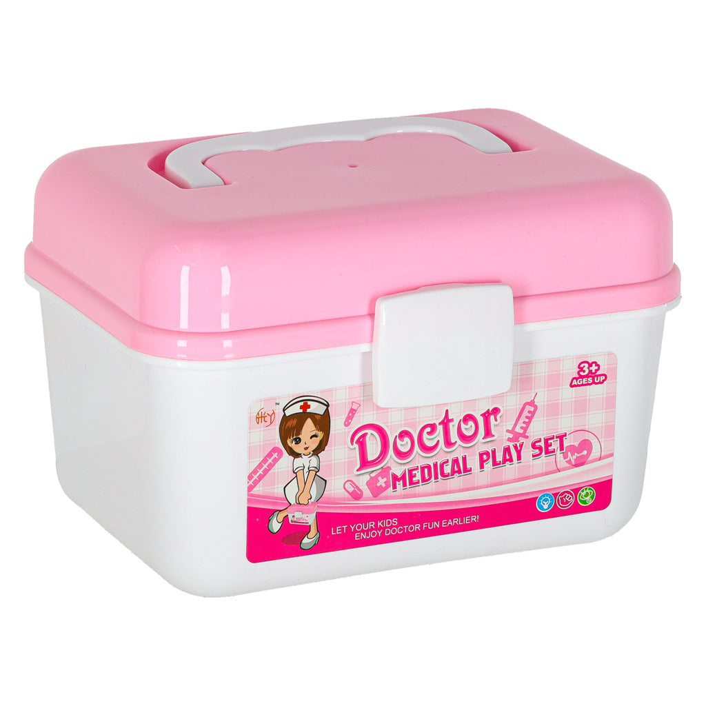 Gydytojo rinkinys lagaminėlyje „Mažasis daktaras“ su garsais, 35 dalys