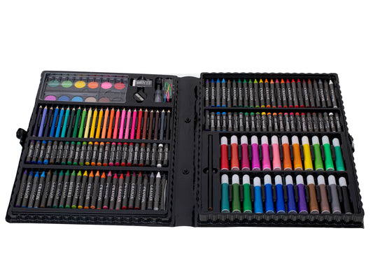 168 dalių piešimo ir meno reikmenų rinkinys vaikams su lagaminu – pagrindinis vaizdas