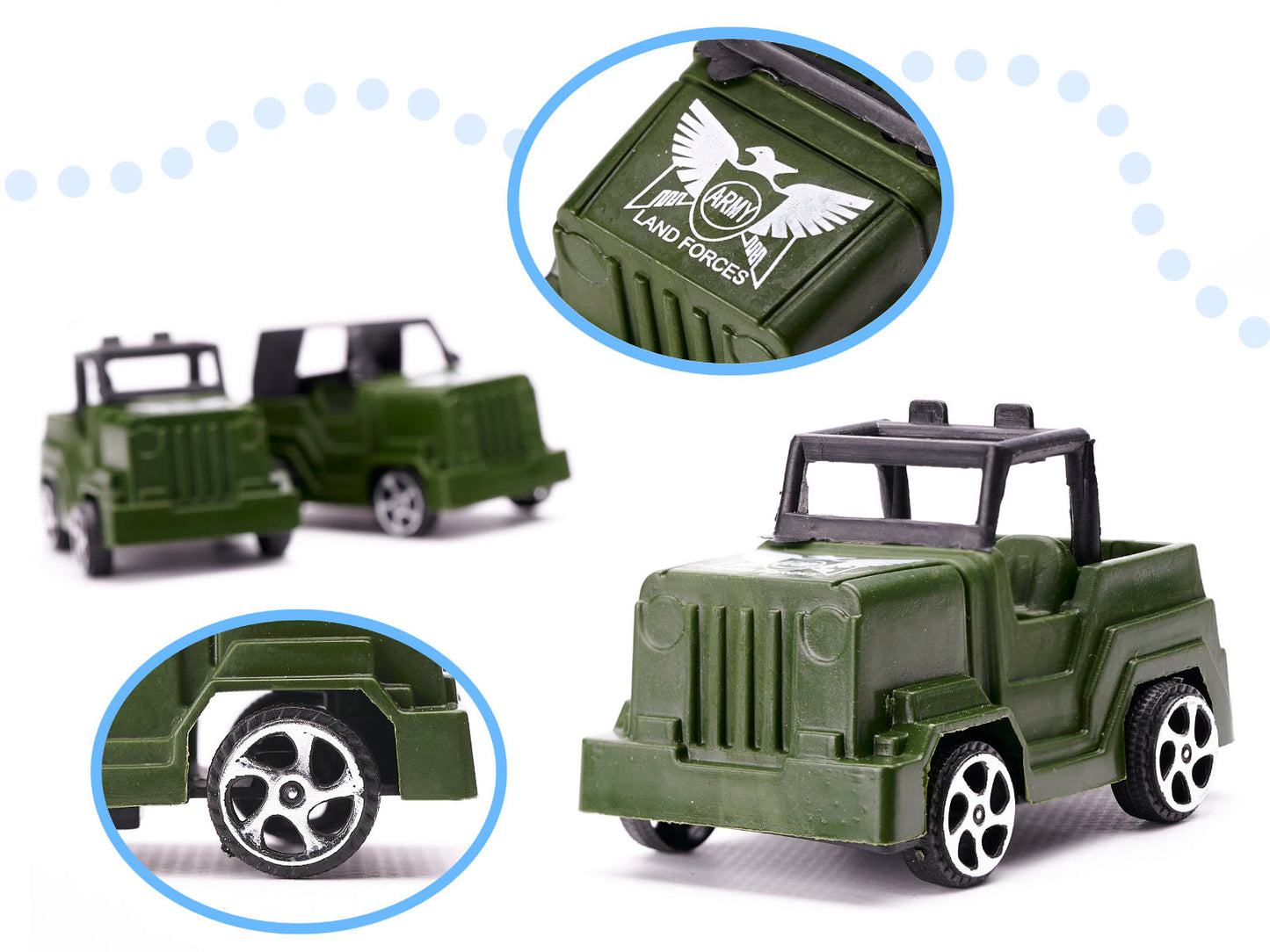 Kareivių figūrėlių ir karinės bazės rinkinys, 307 elementai