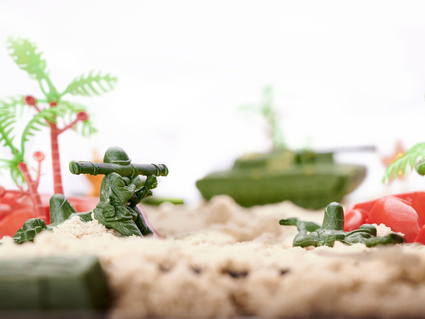 Kareivių figūrėlių ir karinės bazės rinkinys, 307 elementai