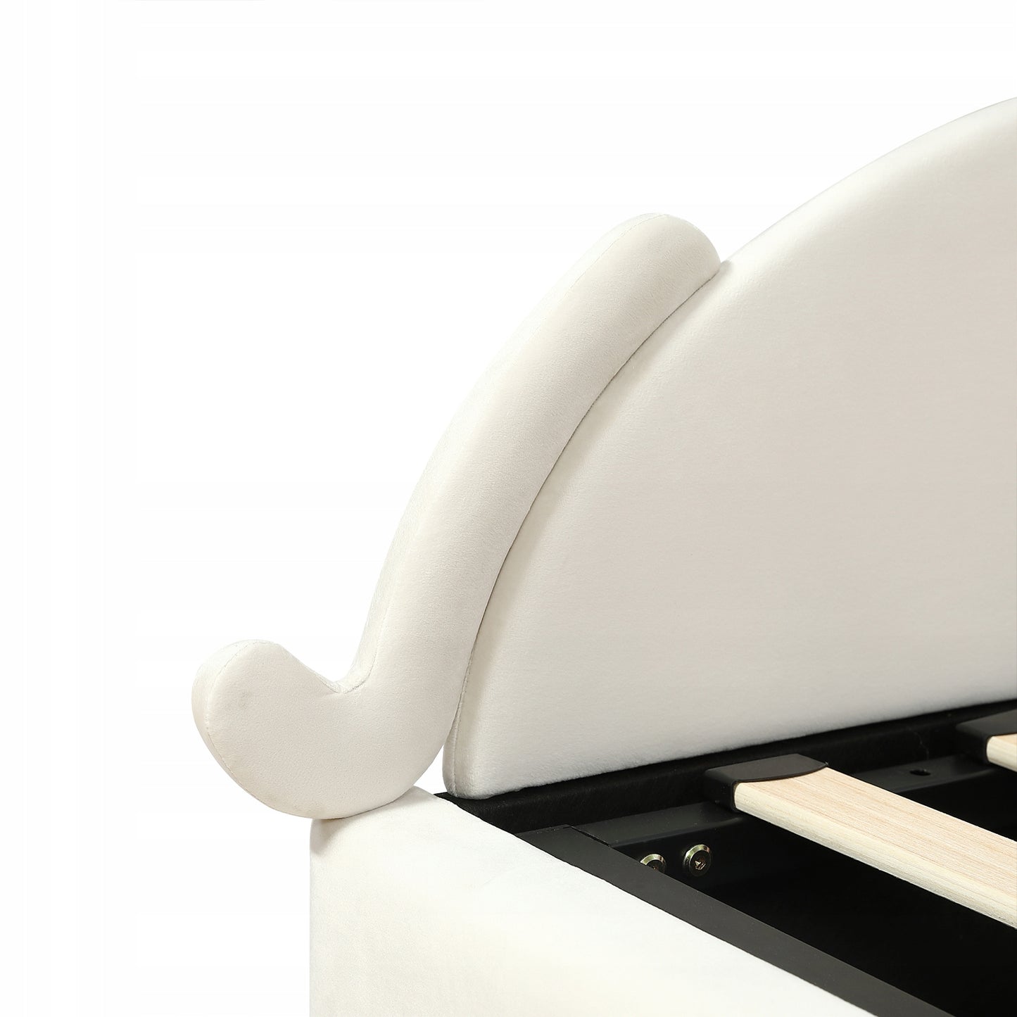 Vaikų lova kačiuko formos 90x200 cm su hidrauliniu skydu – vaizdas 7