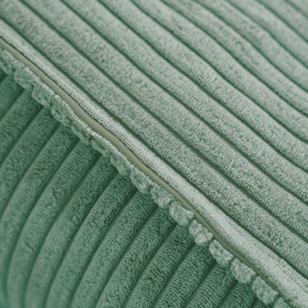 Žalias Korduro Pufas, 60x60 cm matmenys – vaizdas 9