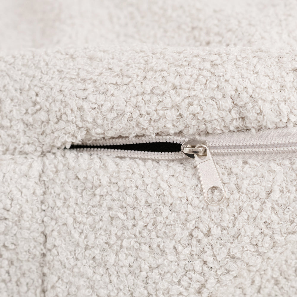 Vaikiškas kremas fotelis Meškutis, išplautas kampas – vaizdas 6