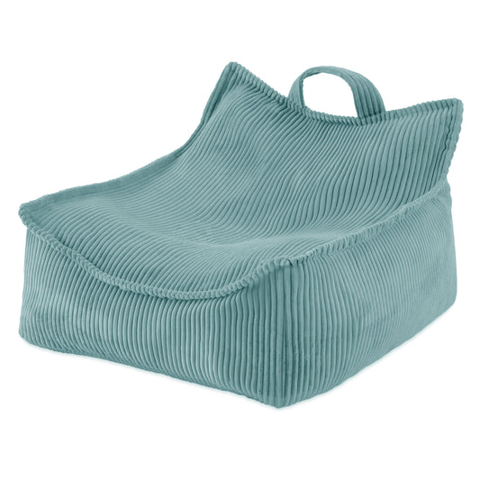 Mėlynas pūstas vaikiškas fotelis PLUSH NEST, Premium Kordurojus – pagrindinis vaizdas