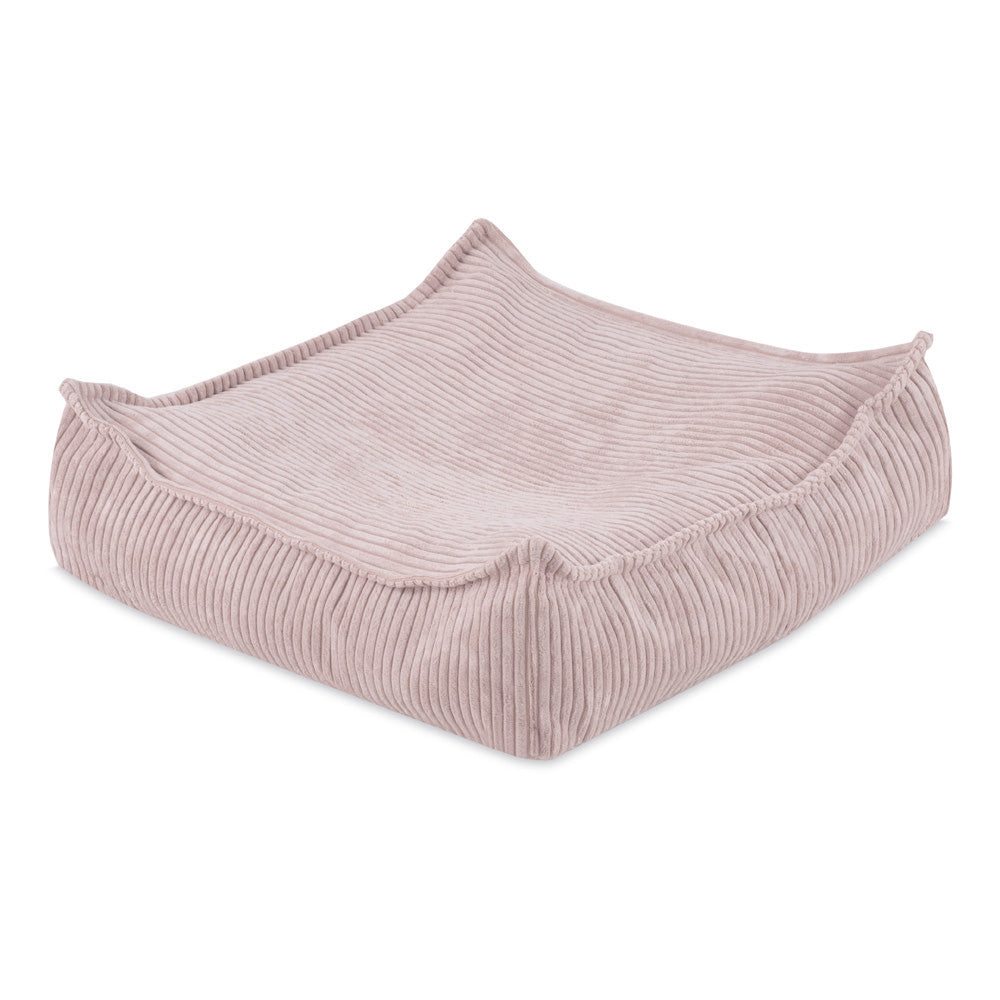 Prabangus Grindų Pufas PLUSH NEST, Šviesiai Rožinis Veliūras – vaizdas 5