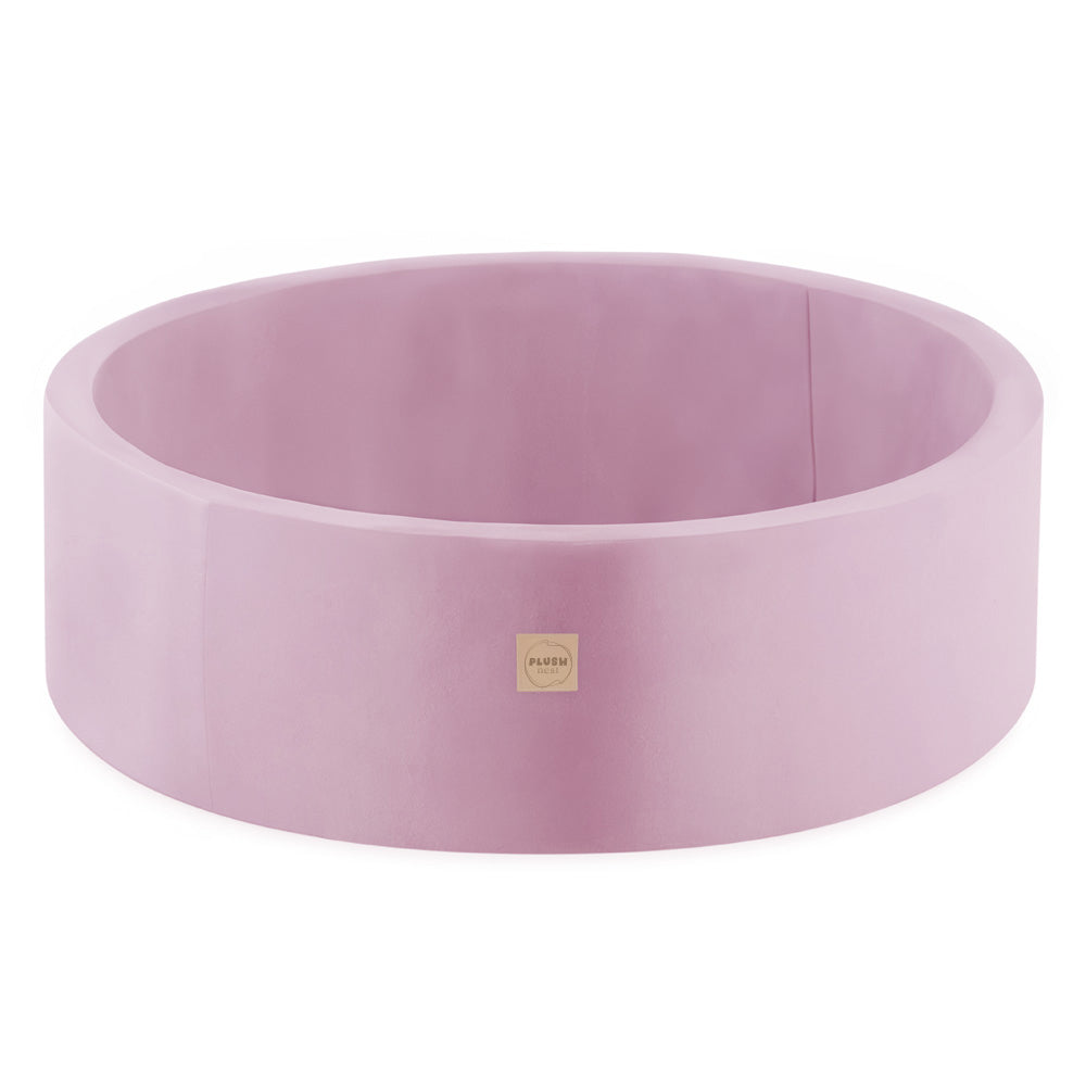 Aksominis Sausas Baseinas PLUSH NEST, Rožinis, apvalus 90x30 cm – pagrindinis vaizdas