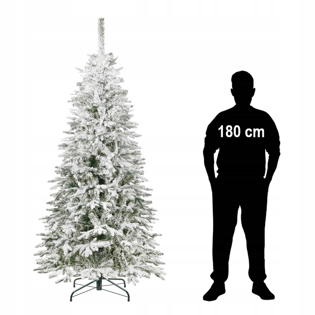 Dirbtinė Kalėdų eglutė „Premium“ 220 cm, tanki, su sniego efektu - vaizdas 4