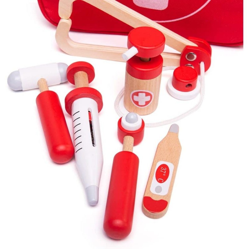 Bigjigs medinis gydytojo rinkinys (10 el) – vaizdas 10
