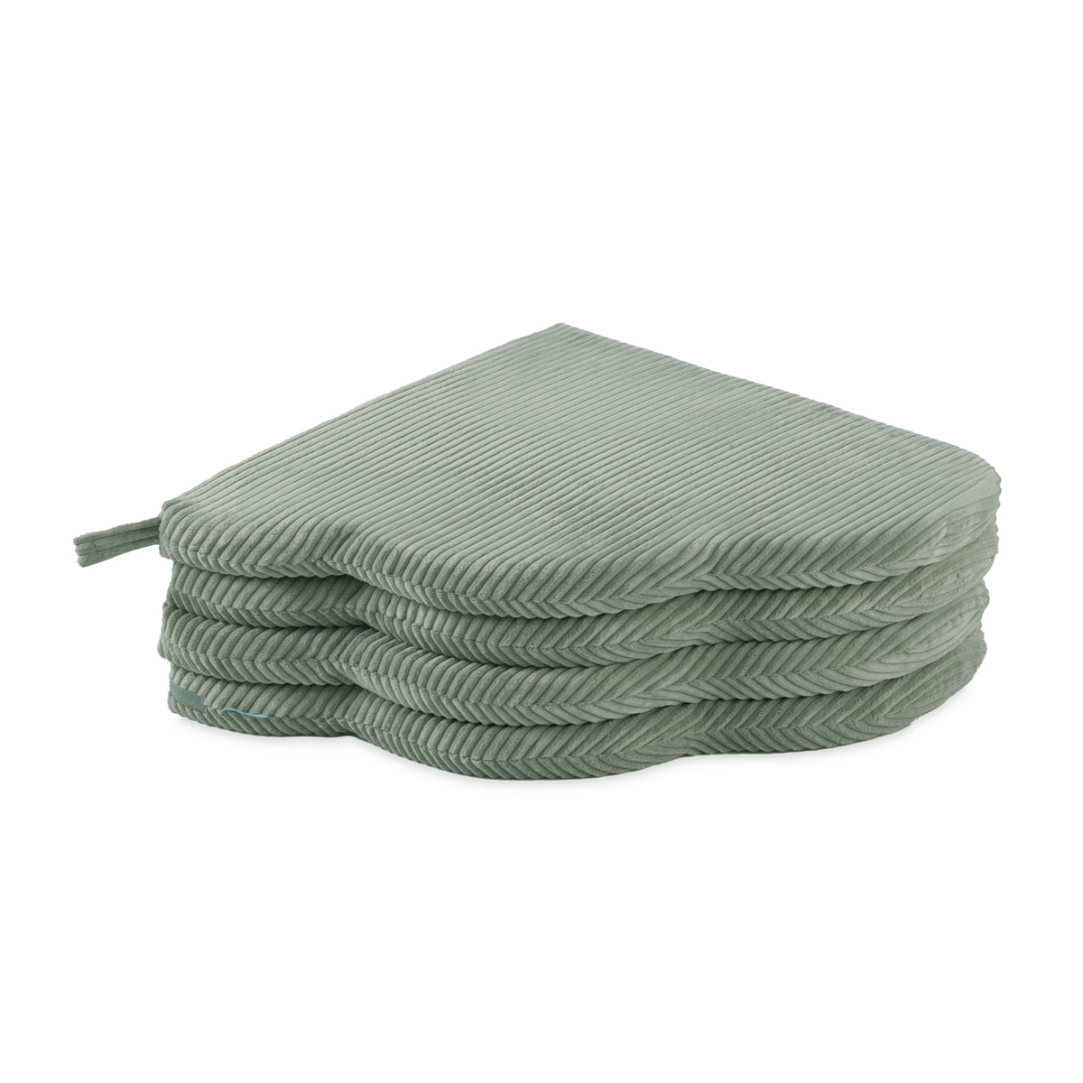 Prabangus PLUSH NEST Pūkuotos Gėlės Kilimėlis, Žalias Kordurojus – vaizdas 8