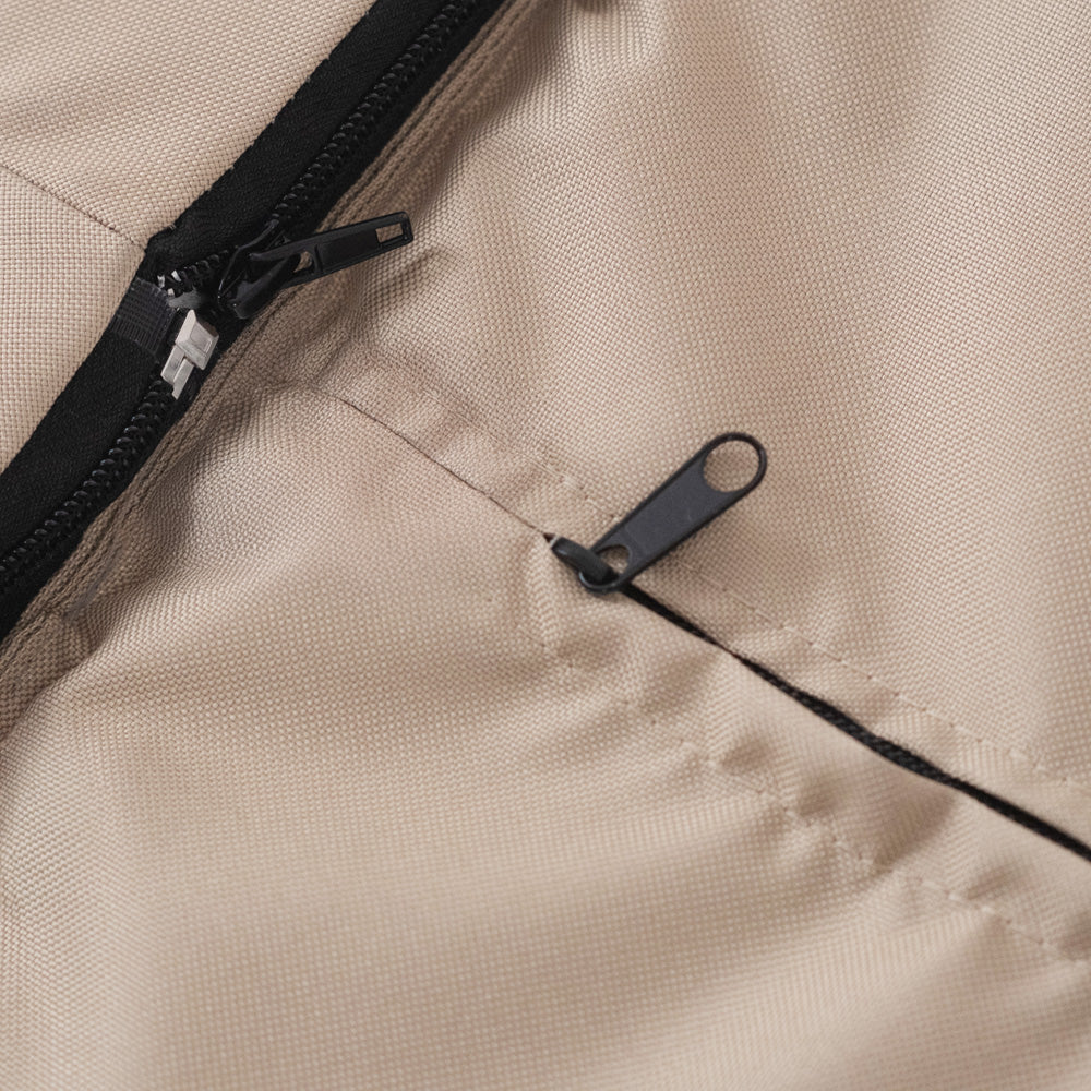 Vandeniui atsparus sauso baseino audinys, smėlio spalvos Detalus pjūvis – vaizdas 4