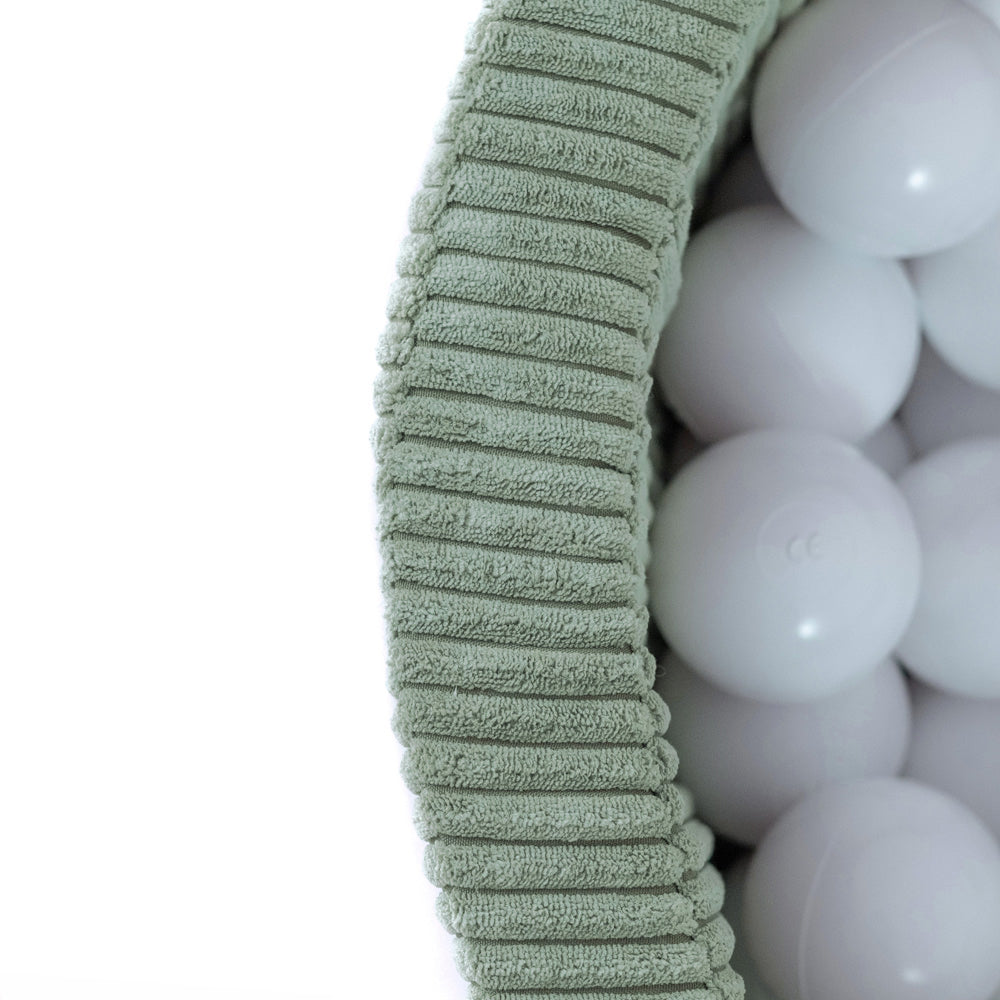 Žalias PLUSH NEST velvetinis baseinas, matmenys – vaizdas 3