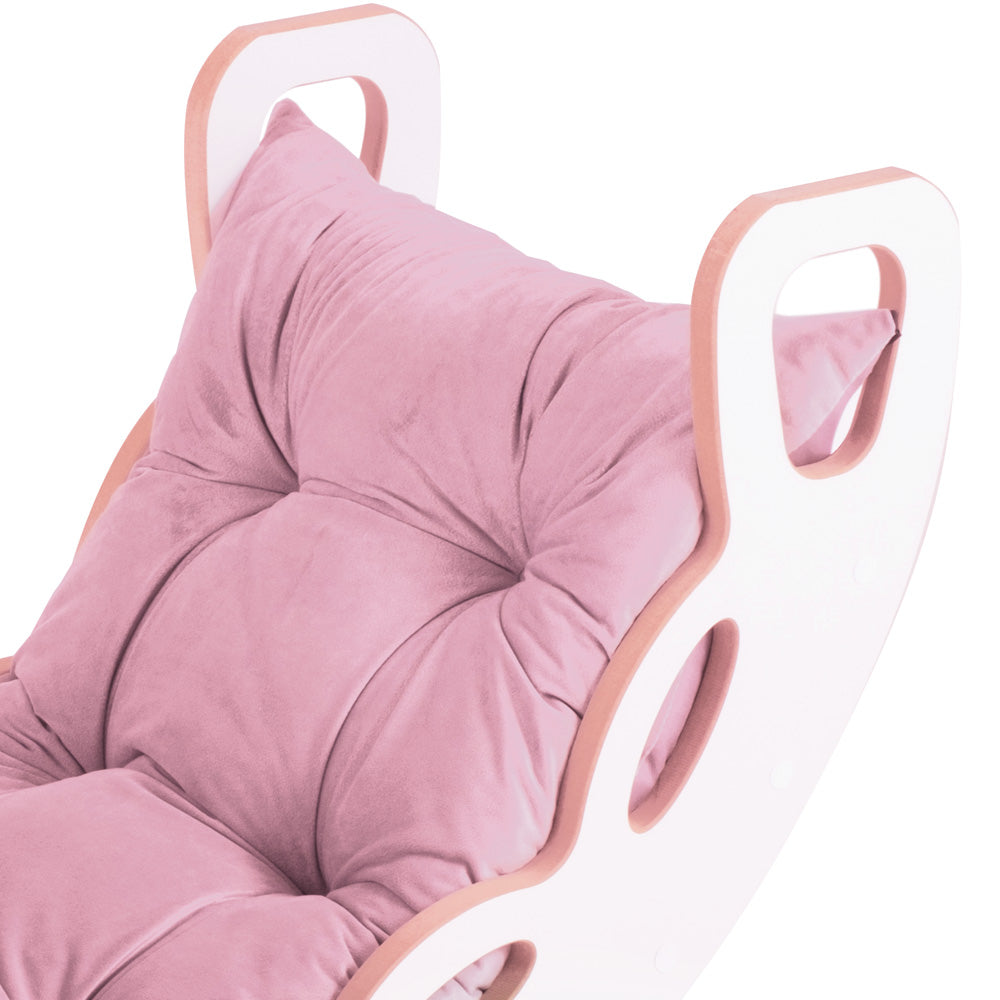 Medinė Daugiafunkcinė 4in1 Supynė PLUSH NEST (Čiuožykla, Kopimo Siena, Lopšys)