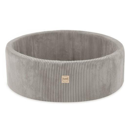 Minkštas PLUSH NEST sausas baseinas, smėlio spalvos velvetas – pagrindinis vaizdas