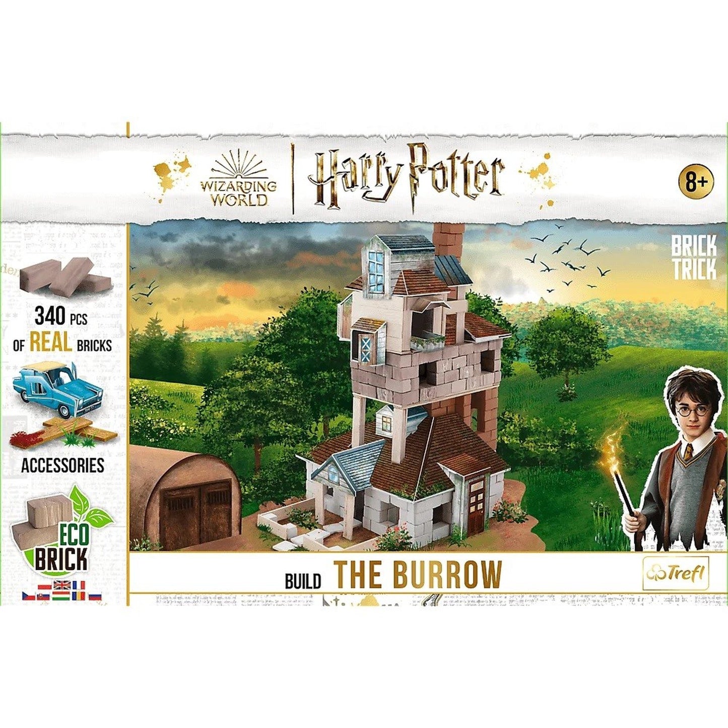 Konstruktorius Trefl Brick Trick The Burrow Harry Potter 61599, 340 vnt.