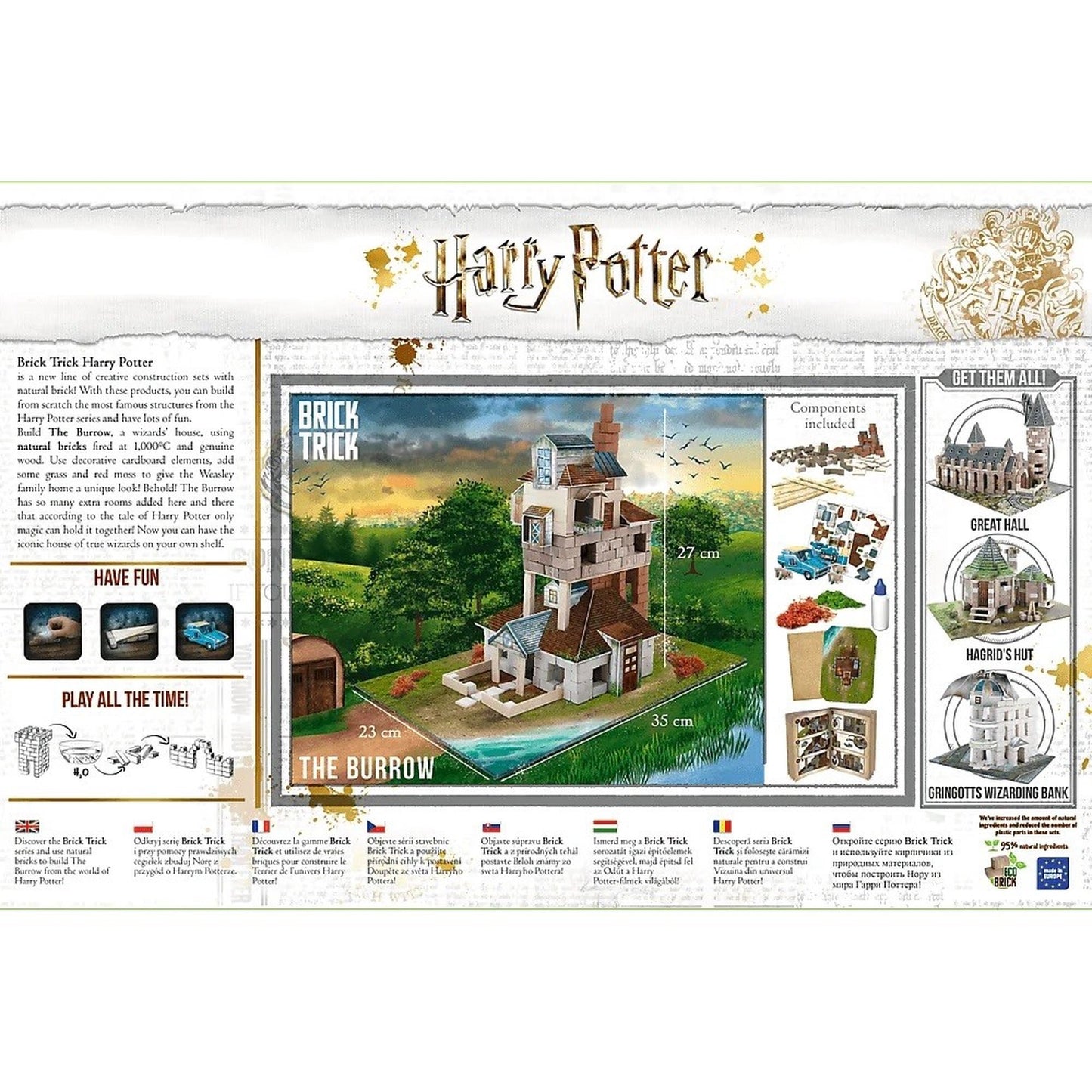 Konstruktorius Trefl Brick Trick The Burrow Harry Potter 61599, 340 vnt.