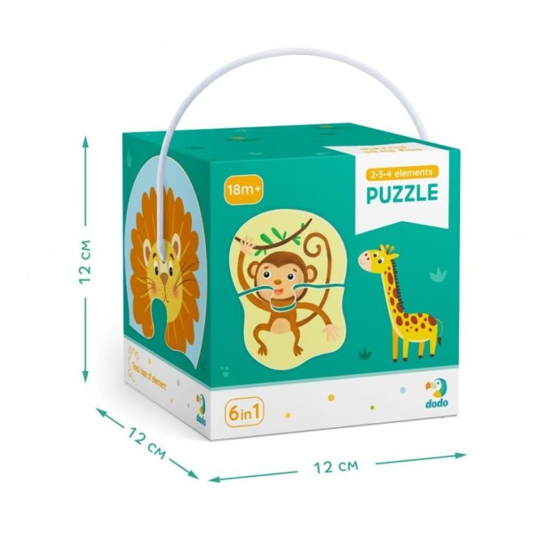 Dodo dėlionė Laukiniai gyvūnai (6 dėlionės) – vaizdas 6