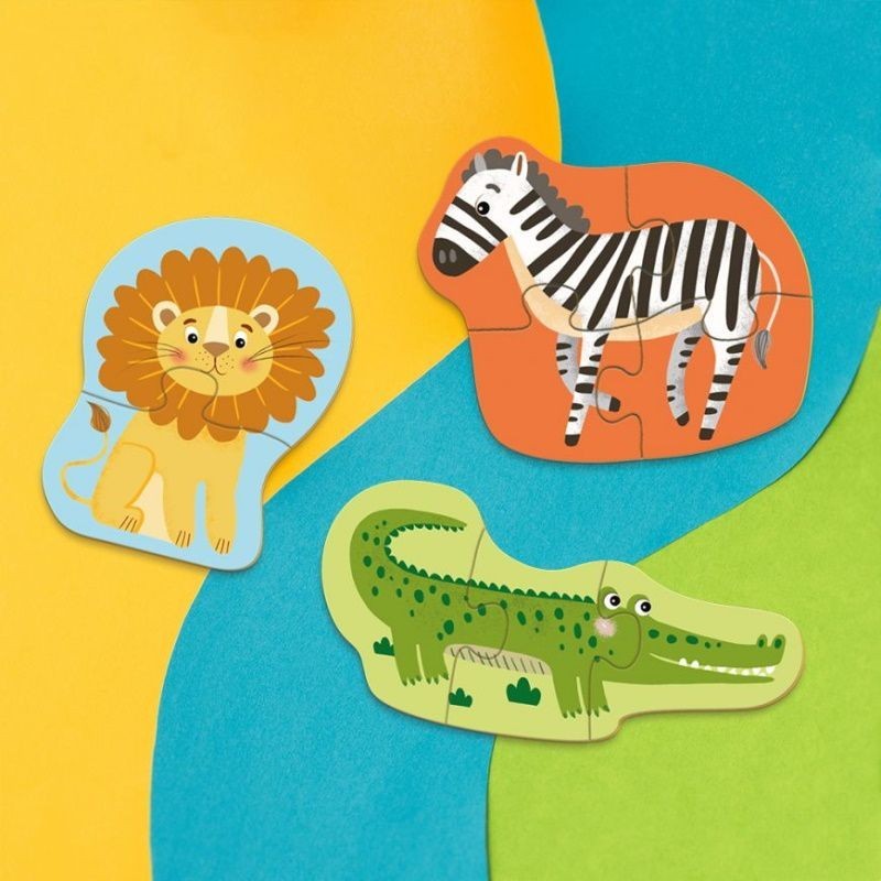 Dodo dėlionė Laukiniai gyvūnai (6 dėlionės) – vaizdas 7