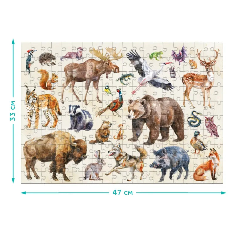 Dodo dėlionė vaikams Miško gyvūnai (200 det) – vaizdas 6