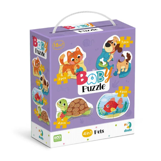 Dodo didelių detalių dėlionė Augintiniai (4 dėlionės) – pagrindinis vaizdas